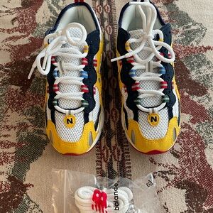 Amie Leon Dore New Balance 827 Abzorb Yellow Red Blue (5 Men's)